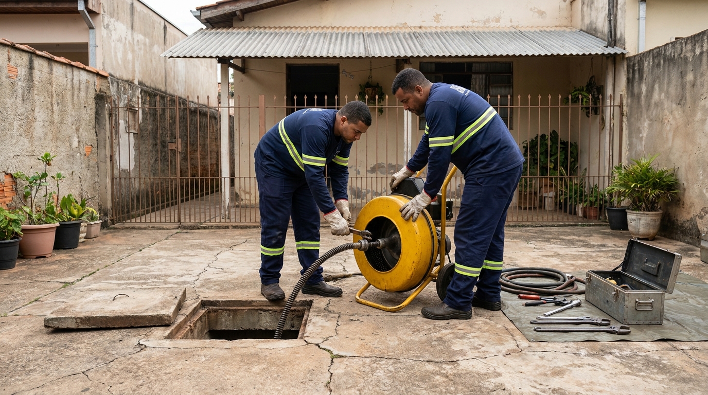 Desentupimento de esgoto em Fortaleza‑CE