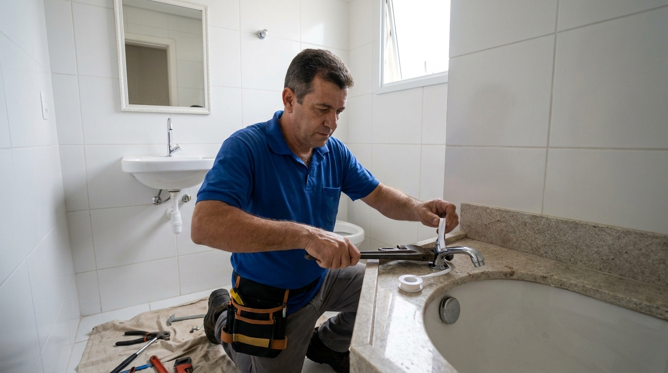 Instalação de torneira de cozinha em Fortaleza‑CE
