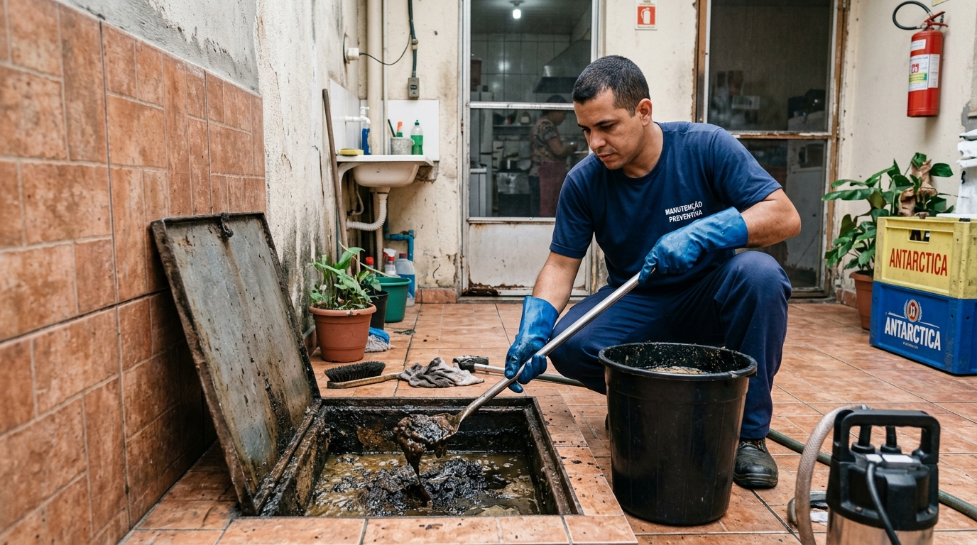 Limpeza de Caixa de Gordura perto de mim em Fortaleza‑CE