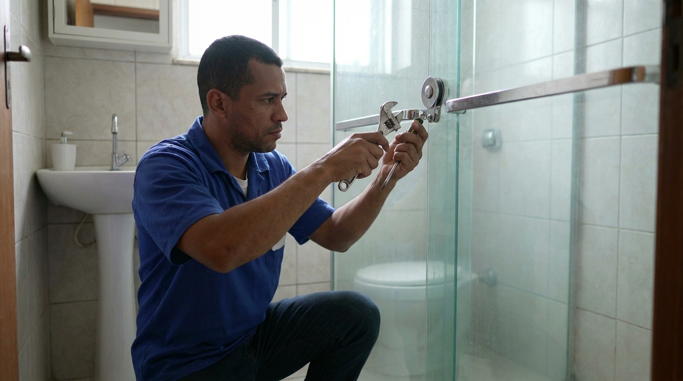 Manutenção de box de vidro em Fortaleza‑CE